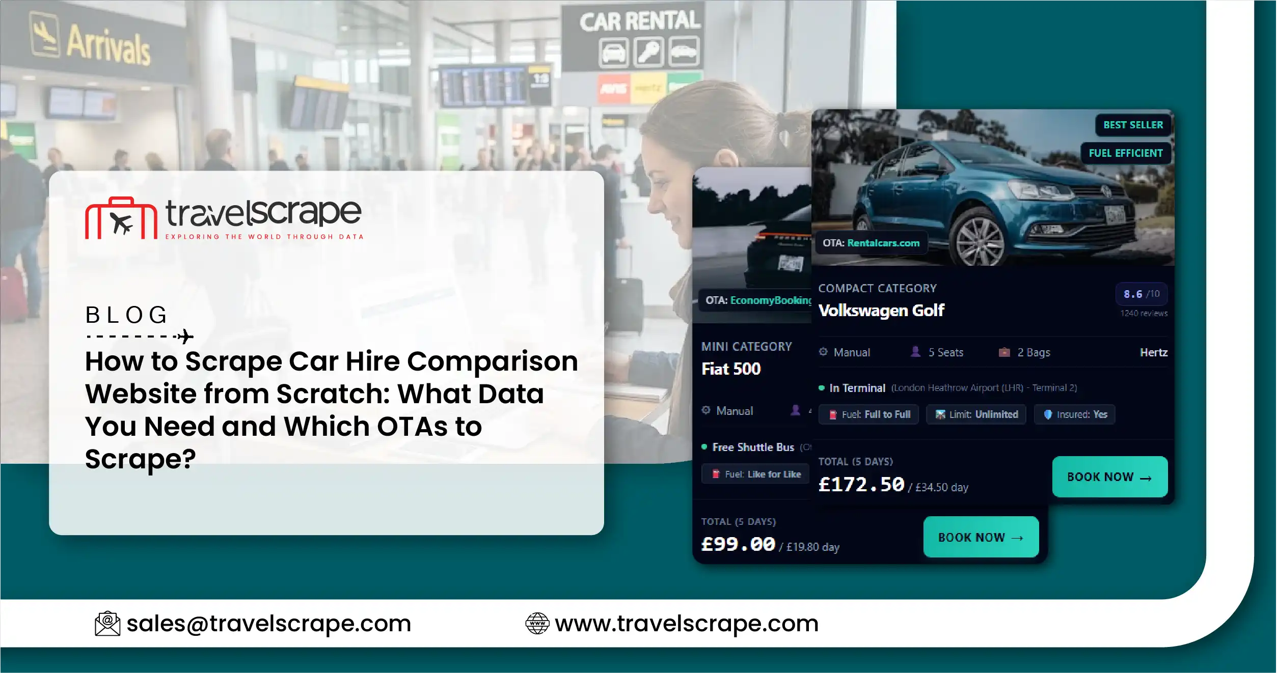 Scrape Car Hire Comparison Website from Scratch